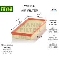 MANN AIR FILTER C38116 JAGUAR X-Type (CF1),AJ20 2.0 V6 (X400) ,AJ25 2.5 V6 (X400) ,AJ30 3.0 V6 (X400