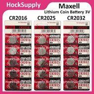 [MOQ 15pcs] Maxell CR2016 CR2025 CR2032 3V Lithium Battery