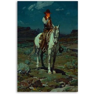 Midnight Cowboy Old Country Western Poster Decorative Painting Canvas Wall Art Living Room Posters B