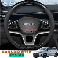BYD M6 Genuine Stitched Leather Steering Wheel Cover BYD M6 DM Steering Wheel Cover/ BYD M6 Premium 