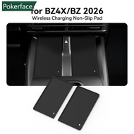 POKERFACE Silicone Car Wireless Charging Pad Anti-Slip Center Console Mat Interior Protector Fit For