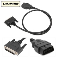 LAKAMIRY Diagnostic Extension Cord, Male to Male ABS&Brass OBD2 to DB25 Main Cable, High Quality 59.