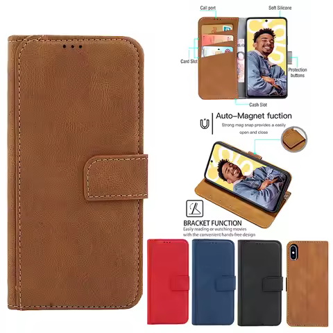 Wallet For case ZTE Blade A71 20 10 Smart A31 A51 A52 A7 A6 A5 A3 A7S 2020 2019 Z17 L210 V2020 V30 V