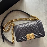 Chanel Boy (small) 灰藍紫色