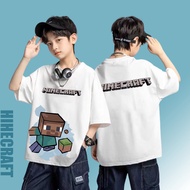 Minecraft JJ & Mikey Kids T-Shirt | Unisex Cotton Comfortable Soft Short Sleeves Summer Jersey 100-1