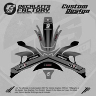 Kyt R10 PETRONAS Helmet Decal Can Be CUSTOM