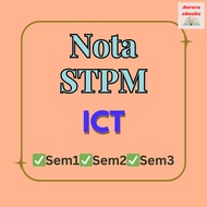 [Softcopy PDF📚] Nota STPM ICT Semester 1 2 3 | A+ Notes | STPM Nota Panggal 1 2 3 Tingkatan 6