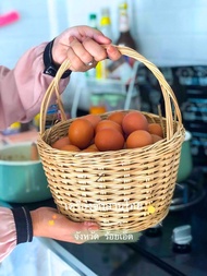 ตะกร้าไข่ ตะกร้าหวายใส่ไข่ ตะกร้าใส่ผักผลไม้ basket