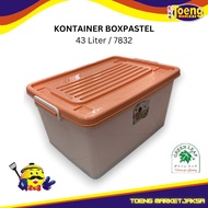 43 Liter Box CONTAINER + Wheels - FIERA PASTEL 7832 GREEN LEAF CONTAINER