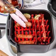 Ca&gt; Silicone Bacon Cooker al Air Fryers Non Stick Reusable Baking Pans Kitchen Accessories For Oven Frying Roasg well