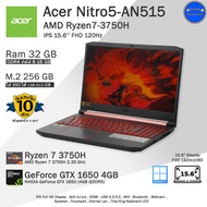 Acer Nitro5 AN515-43 Ryzen7-3750H จอ120Hz พร้อมการ์ดจอ4GBเล่นเกมลื่นๆ คอมพิวเตอร์โน๊ตบุ๊คมือสอง พร้อมใช้งาน