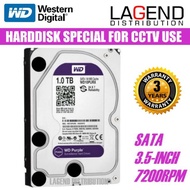 ✺☌◎WD Purple Surveillance 1TB/2TB/3TB/4TB 3.5" CCTV HDD Hard Disk