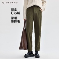 GIORDANO WOMEN Corduroy two buttons pants 05414672