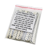 1210 SMD Resistor Kit Assorted Kit 1ohm-1M ohm hjxrhgal 5% 33values x 20PCS=660PCS DIY Kit