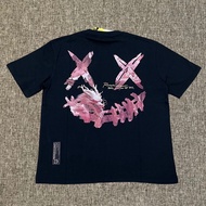 RickyisClown Pink Dragon Tears T-shirt Black 100% Cotton Printed Top
