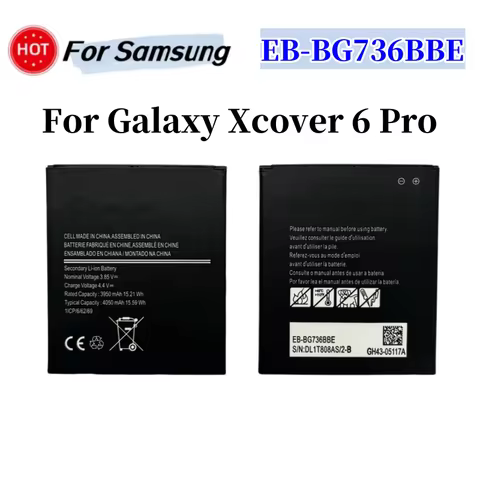 High Quality Newest Battery EB-BG736BBE EB-BG715BBE 4050mAh 3.85V-4.4V For Galaxy Xcover 6 Pro Batte