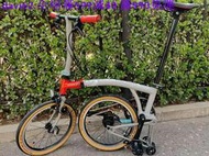 正版專場：現貨全新未拆封brompton chpt3 v4限量鈦布折疊小布自行車2023限量版