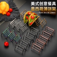 Cross-Border 201 Stainless Steel Wave Shaped Taco Crepe holder Creative Taco holder Taco holder