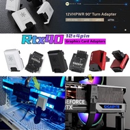 EZDIY-FAB 12VHPWR 12+4 Pin 90 Degree Angle Connector Power Adapter for RTX40' GPU Graphics Card (RTX
