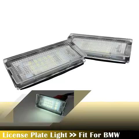 2pcs License Plate Lights Assembly Number Plate Lamps For BMW E46 4D/ 5D Sedan Touring 1998-2005 Lef