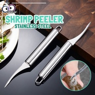 Stainless Steel Shrimp Peeler Shrimp Line Cleaner Knife Lobster Prawn Remover Shrimp Opener Seafood 