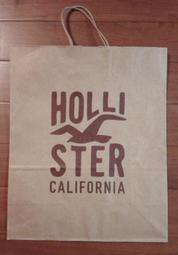 貓仔仔美國童裝-賠本出清 Hollister 全新品牌英文字樣/海鷗圖案款手提紙袋
