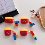 Tricolor Building Blocks For Apple AirPods4 AirPods Pro2 pro AirPods1/2/3 Cover