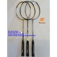 RSL NOVA Badminton Racket With STring, Grip, Bag Original