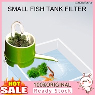 [CIDI] 3 In 1 Aquarium Filter Box Bamboo Tube Type Filter Impurities External Round Fish Tank Filter Wall-Mounted Drip Box Aquarium Supplies