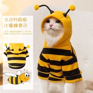 Funny Cat Clothes, Anti-shedding Little Bee Beagle Dog, Small and Cute Blue Cat, Spring and Autumn N