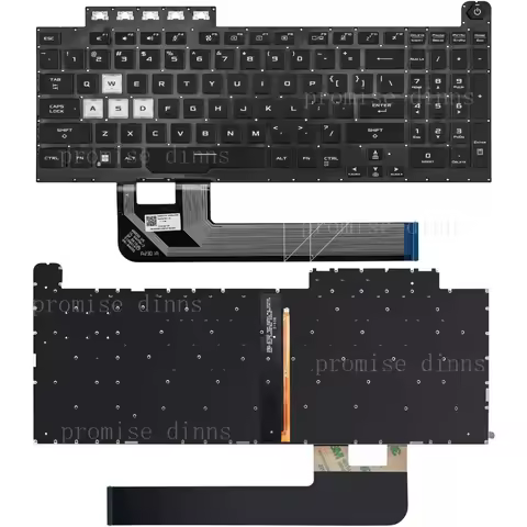 M US Keyboard for Asus TUF Gaming A17 FA706 FA706QE FA706QM FA706QR backlit
