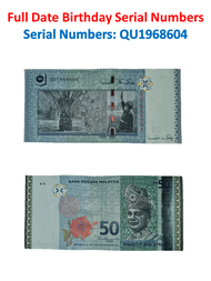 Duit Lama Extremely rare collectible and valuable Tarikh Penuh Harijadi 4hb June 1968 Malaysia RM50 