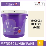 Boysen Virtuoso Odorless and Anti-Bacterial Paint with Teflon Bailey's White - 4L l~wD