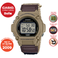 Đồng hồ Nam dây dù Casio W-219HB-5AVDF chính hãng bảo hành 1 năm Pin trọn đời