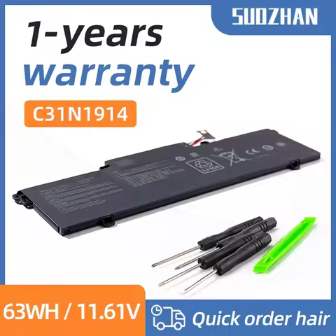 SUOZHAN C31N1914 11.61V 63Wh Laptop Battery For Asus ZenBook 14 UX435EA UX435EAL UX435EG