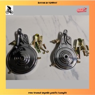 Complete passive bicycle drum brakes