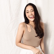 Felt.bkk Seoul tank top เสื้อไหล่เดียว ปาดไหล่ เปิดไหล่ข้างเดียว สีนู้ด (Nude)