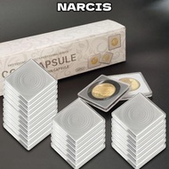 NARCIS 20pcs/pack Medal Collection , Adjustable Storage Box Coin Capsule Holder,   Coin Capsule