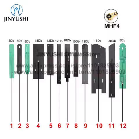 2pcs 5G PCB Antenna Internal High gain Full band MHF4 5G For RM500Q RM510Q RM502Q SIM8200EA EM9190 F