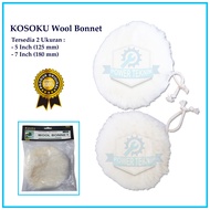 Wool Bonnet Polisher 5 Inch 7 Inch KOSOKU Kain Wool Poles Body Kendaraan / Wool Polisher 5" & 7"