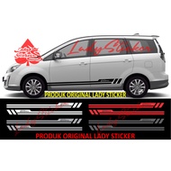 Exora car Cutting sticker, proton Exora car sticker