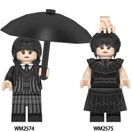Compatible with Domestic Building Blocks Minifigures Wednesday Adamsday American Drama Wednesday Toy