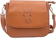 Marimo Craft PKP-167 Pokemon Piece Plush Series Shoulder Bag, Brown, W 8.3 x H 4.6 x D 2.0 inches (2
