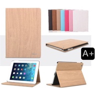 Wood Grain Leather Case new iPad 9.7 Inch 2018 apple A1893 A1954 Retro Tree Protective Sleep Shock-R