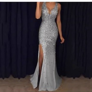 2026 Evening Dress Prom Women's Split Sequined Dress