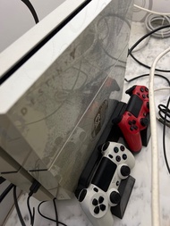 Ps4厚機主機500GB Destiny特別版機殼加兩個紅白手掣(齊線有盒)送無線充電座連自選五隻game