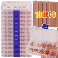 100/200PCS Car Oil Drain Plug Gaskets - High Temperature Resistant, Leak-Proof - Engine Transmission