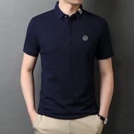 M-5XL Summer Fashion All Match Collar T Shirt Men Korean Plus Size Business Casual Short Sleeve Polo