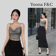 [YOONA F&C] Yoona FandC 2-Strap Crochet Collar with Round Straps