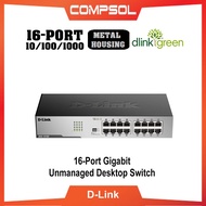 D-Link DGS-1016D 16-Port Gigabit Unmanaged Desktop Switch-3 Years Warranty